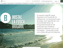 Tablet Screenshot of hostallafosca.com